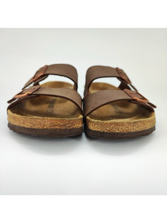 Birkenstock Arizona Men\'s Size 11 US Sandals Birko-Flor Brown Slide Flat main image 6